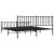 Cadru pat metalic cu tăblii de cap/picioare, negru, 183x213 cm GartenMobel Dekor