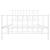 Cadru de pat metalic cu tăblie de cap/picioare  alb 107x203 cm GartenMobel Dekor