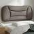 Pernă pentru tăblie de pat, gri taupe, 80 cm, material textil GartenMobel Dekor