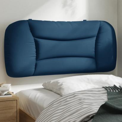 Pernă pentru tăblie de pat, albastru, 80 cm, material textil GartenMobel Dekor