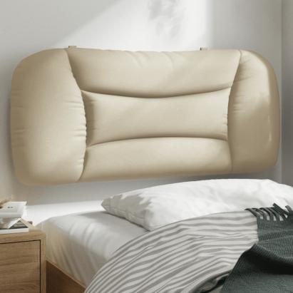 Pernă pentru tăblie de pat, crem, 90 cm, material textil GartenMobel Dekor