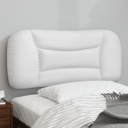 Pernă pentru tăblie pat, alb, 90 cm, piele artificială GartenMobel Dekor