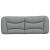 Pernă tăblie de pat, gri deschis, 120 cm, material textil GartenMobel Dekor