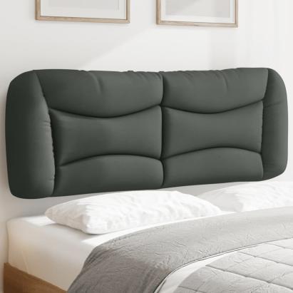 Pernă pentru tăblie de pat, gri închis, 120 cm, material textil GartenMobel Dekor