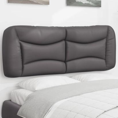 Pernă pentru tăblie pat, gri, 140 cm, piele artificială GartenMobel Dekor