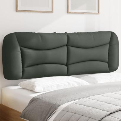 Pernă pentru tăblie de pat, gri închis, 140 cm, material textil GartenMobel Dekor
