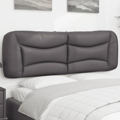 Pernă pentru tăblie pat, gri, 160 cm, piele artificială GartenMobel Dekor