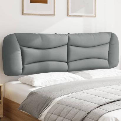 Pernă tăblie de pat, gri deschis, 180 cm, material textil GartenMobel Dekor