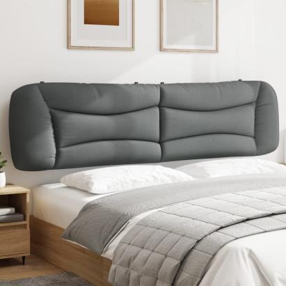 Pernă tăblie de pat, gri deschis, 200 cm, material textil GartenMobel Dekor