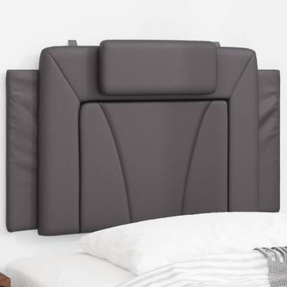 Pernă pentru tăblie pat, gri, 80 cm, piele artificială GartenMobel Dekor