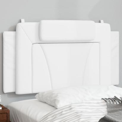 Pernă pentru tăblie pat, alb, 100 cm, piele artificială GartenMobel Dekor