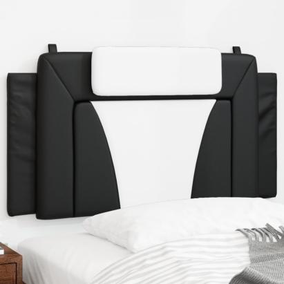 Pernă pentru tăblie pat, negru și alb, 100cm, piele artificială GartenMobel Dekor