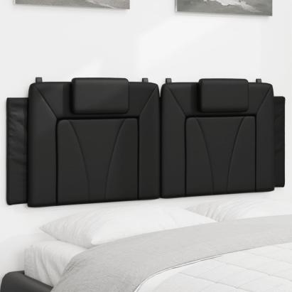 Pernă pentru tăblie pat, negru, 120 cm, piele artificială GartenMobel Dekor