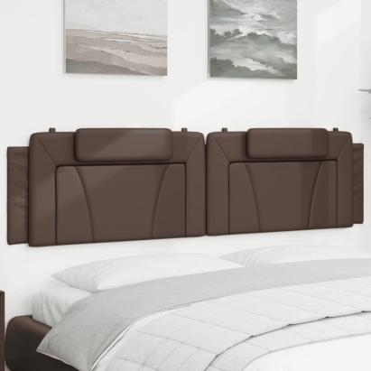 Pernă pentru tăblie pat, maro, 200 cm, piele artificială GartenMobel Dekor