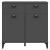 Dulap „VIKEN”, gri antracit, 80x40x80 cm, lemn masiv de pin GartenMobel Dekor