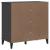 Dulap „VIKEN”, gri antracit, 80x40x80 cm, lemn masiv de pin GartenMobel Dekor