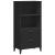 Bibliotecă „VIKEN”, negru, 60x35x123 cm, lemn masiv de pin GartenMobel Dekor