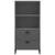 Bibliotecă „VIKEN”, gri antracit, 60x35x123 cm, lemn masiv pin GartenMobel Dekor