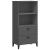 Bibliotecă „VIKEN”, gri antracit, 60x35x123 cm, lemn masiv pin GartenMobel Dekor