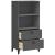 Bibliotecă „VIKEN”, gri antracit, 60x35x123 cm, lemn masiv pin GartenMobel Dekor