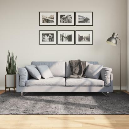 Covor HUARTE, fir scurt, moale și lavabil, antracit, 160x230 cm GartenMobel Dekor