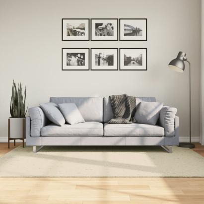 Covor HUARTE, fir scurt, moale și lavabil, crem, 140x200 cm GartenMobel Dekor