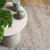 Covor pufos "PAMPLONA" cu fire înalte, bej modern, Ø 80 cm GartenMobel Dekor