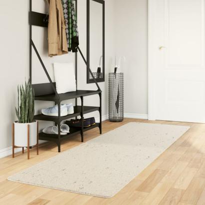 Covor pufos modern, fir lung, crem, 80x250 cm GartenMobel Dekor