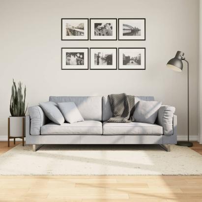 Covor pufos modern, fir lung, crem, 140x200 cm GartenMobel Dekor
