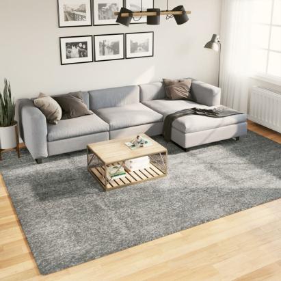 Covor pufos cu fire înalte, verde modern, 240x340 cm GartenMobel Dekor