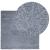 Covor pufos cu fire înalte, albastru modern, 120x120 cm GartenMobel Dekor