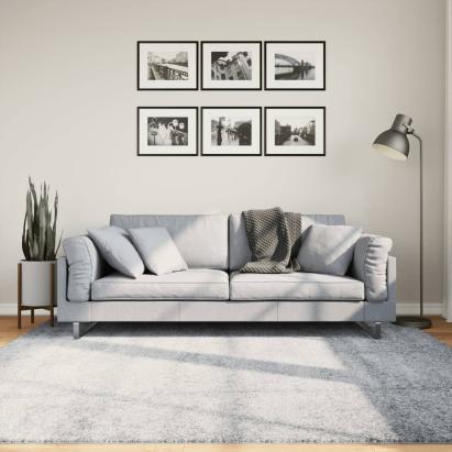Covor pufos cu fire înalte, albastru modern, 200x200 cm GartenMobel Dekor