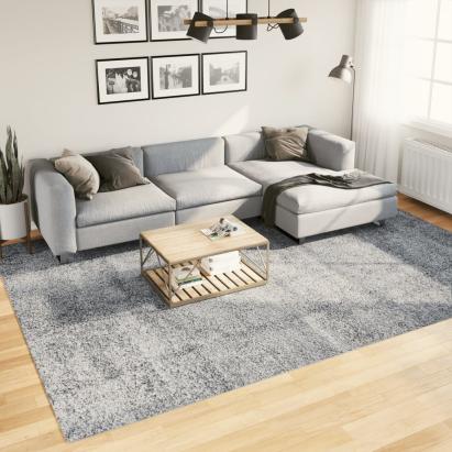 Covor pufos cu fire înalte, albastru modern, 240x340 cm GartenMobel Dekor