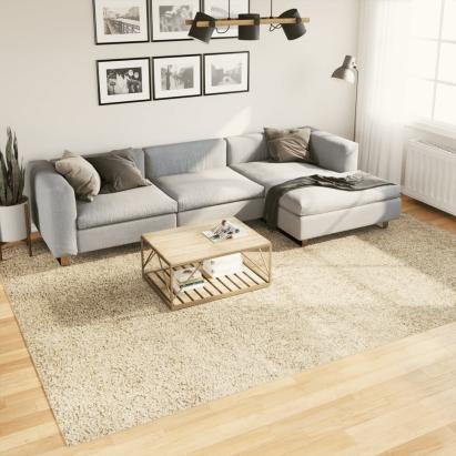 Covor pufos cu fire înalte, auriu modern, 240x340 cm GartenMobel Dekor