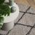 Covor pufos cu fire înalte, bej și antracit modern, Ø 100 cm GartenMobel Dekor