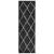 Covor pufos cu fire înalte, negru și crem modern, 80x250 cm GartenMobel Dekor
