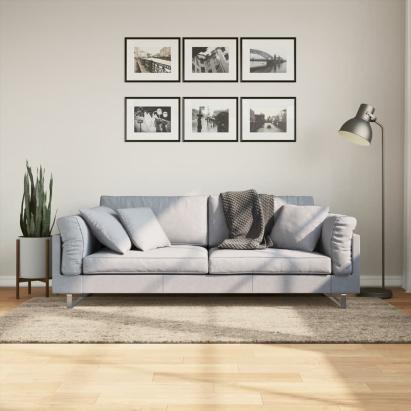 Covor ISTAN, cu fire înalte, aspect lucios, bej, 100x200 cm GartenMobel Dekor
