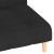 Canapea extensibilă cu 2 locuri, negru, material textil GartenMobel Dekor