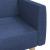 Canapea extensibilă cu 2 locuri, albastru, material textil GartenMobel Dekor