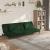 Canapea extensibilă cu 2 locuri, 2 perne, verde închis catifea GartenMobel Dekor
