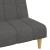 Canapea extensibilă cu 2 locuri, gri închis, textil GartenMobel Dekor
