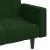 Canapea extensibilă cu 2 locuri, 2 perne, verde închis catifea GartenMobel Dekor