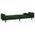 Canapea extensibilă cu 2 locuri, 2 perne, verde închis catifea GartenMobel Dekor