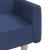 Canapea extensibilă cu 2 locuri, albastru, material textil GartenMobel Dekor