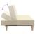 Canapea extensibilă cu 2 locuri, crem, material textil GartenMobel Dekor