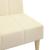 Canapea extensibilă cu 2 locuri, crem, material textil GartenMobel Dekor