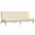 Canapea extensibilă cu 2 locuri, crem, material textil GartenMobel Dekor
