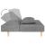 Canapea extensibilă cu 2 locuri, 2 perne, gri deschis, textil GartenMobel Dekor