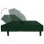 Canapea extensibilă cu 2 locuri, 2 perne, verde închis catifea GartenMobel Dekor
