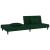 Canapea extensibilă cu 2 locuri, 2 perne, verde închis catifea GartenMobel Dekor